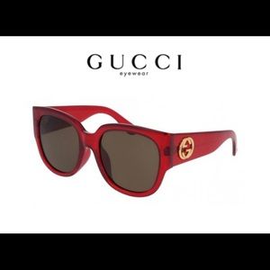 Gucci Red Glitter Sunglasses Sunnies